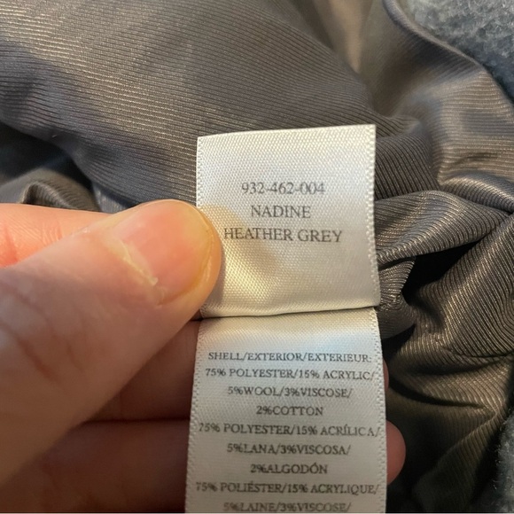 Rails Nadine wool dress coat heather gray small classic career minimalist preppy - Picture 7 of 7